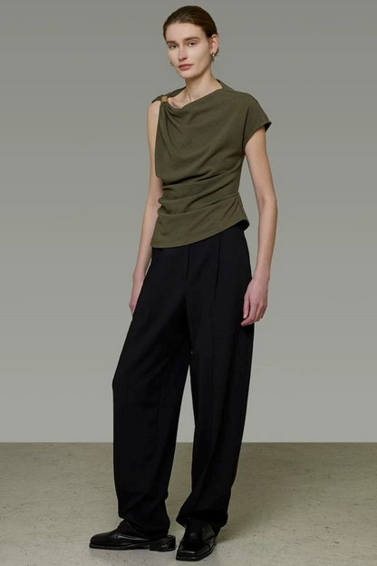 Unspoken Twist Knot Blouse