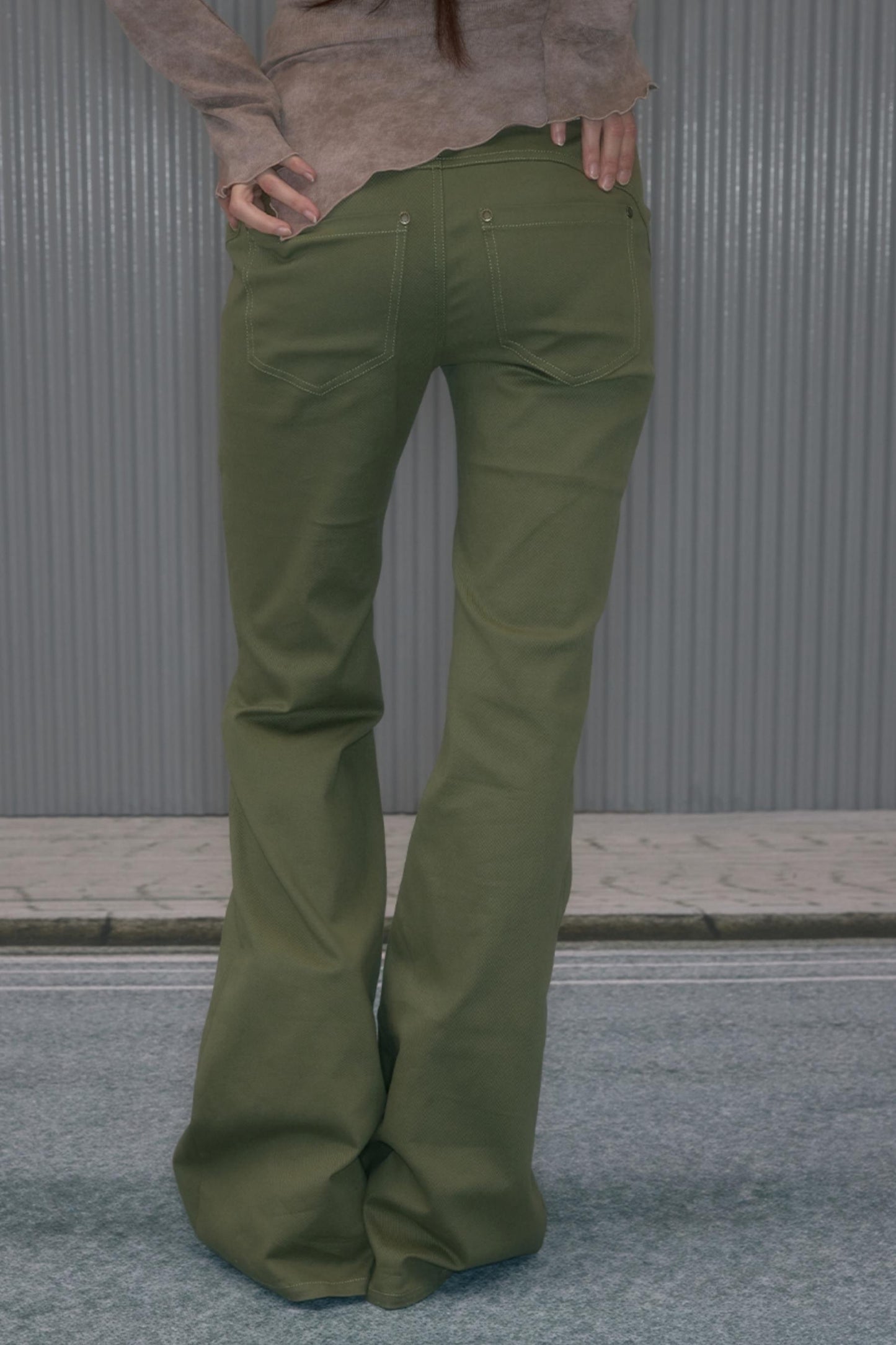 Sweet Green Cargo Boots Pants
