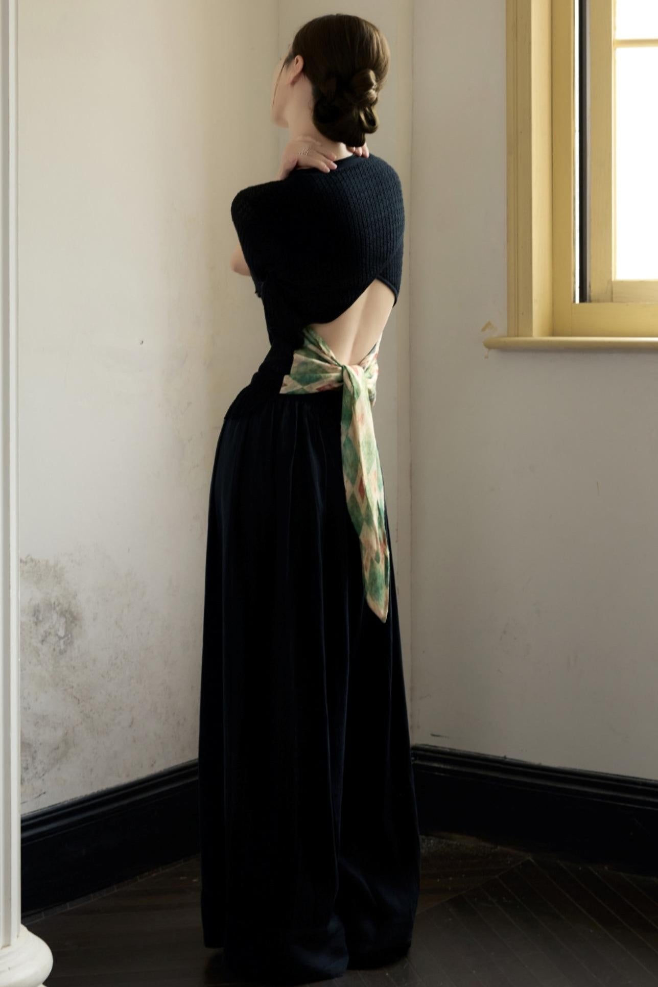 Black Wide-Leg Pants