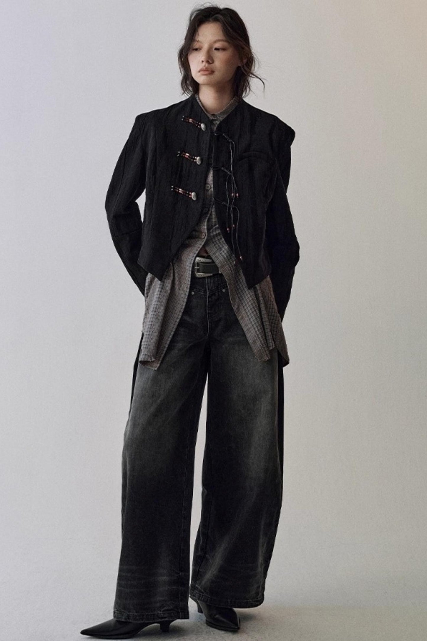 Straight Leg Gradient Scimitar Jeans