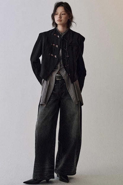 Straight Leg Gradient Scimitar Jeans