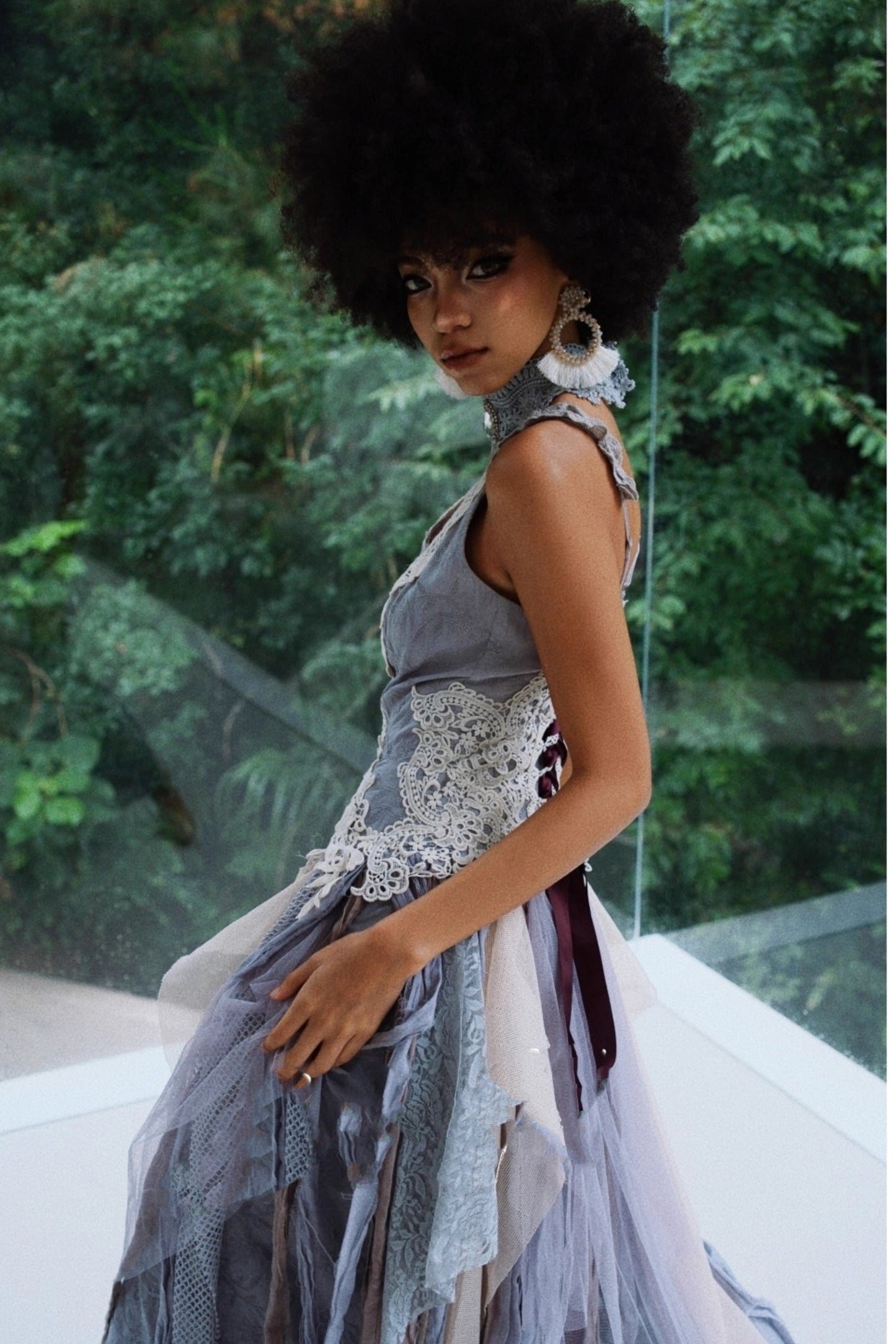 Wandering Wind Purple Dress Set-Up