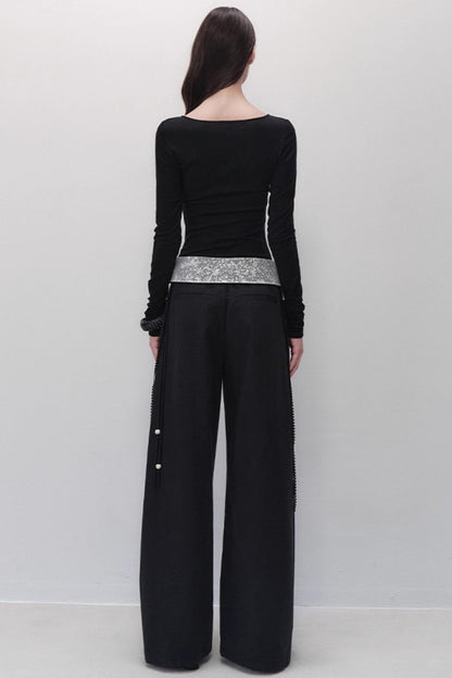 Dream Lace Wide-Leg Pants