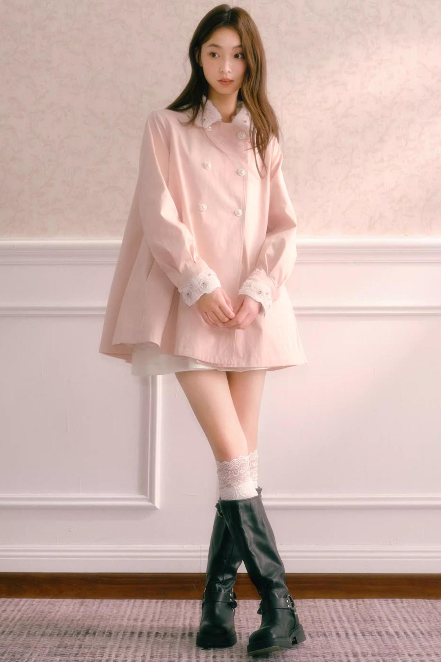 Pink Diamond Swing Coat
