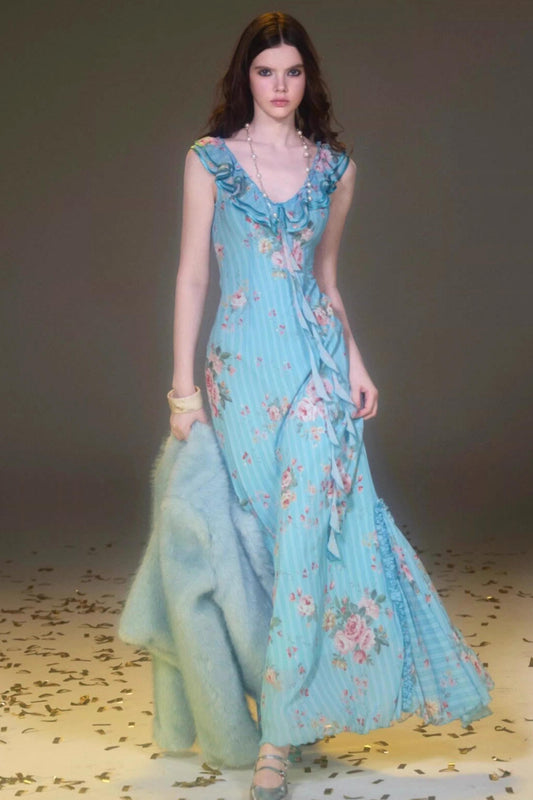 Glacier Rose Lace Dress