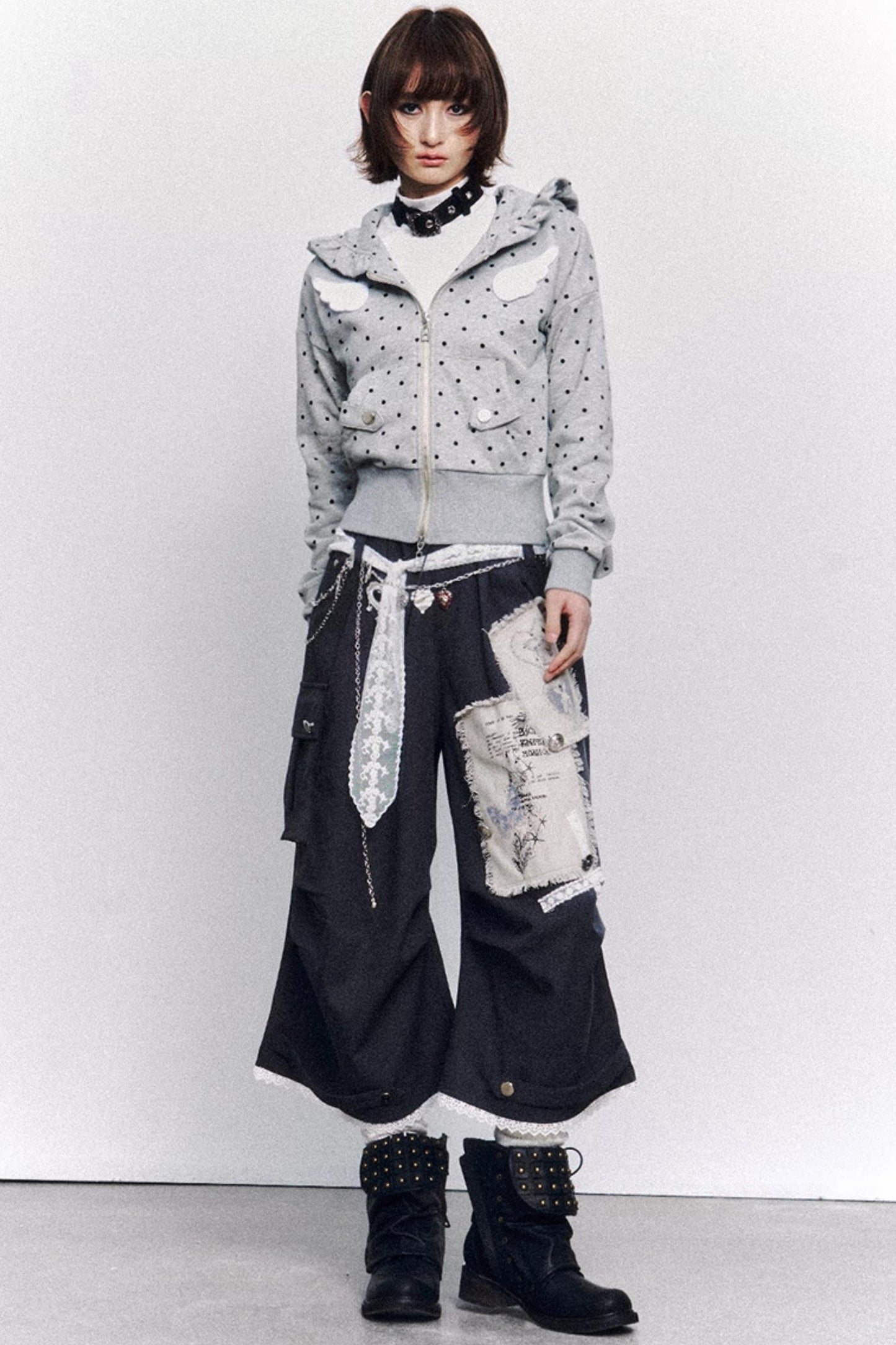 Vintage Lace Patchwork Pants