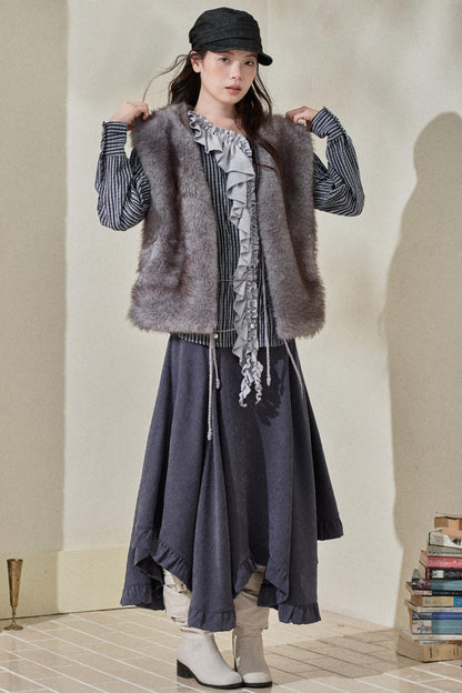 Eco-Friendly Faux Fur Vest