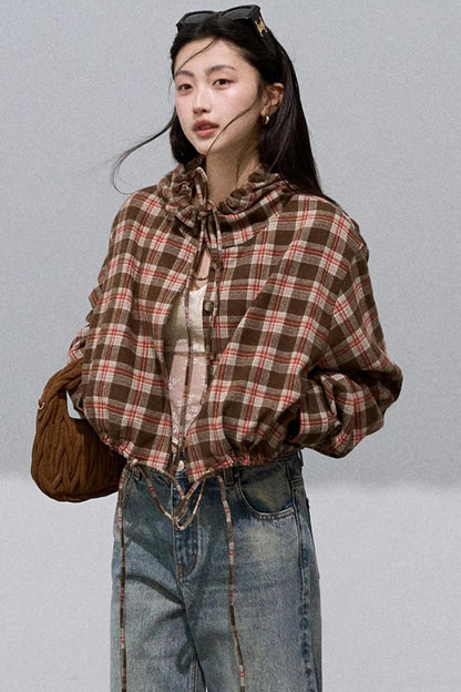 Texture Check Wool Jacket