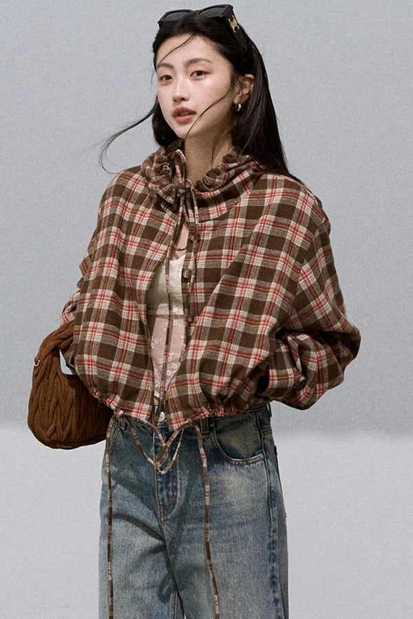 Texture Check Wool Jacket