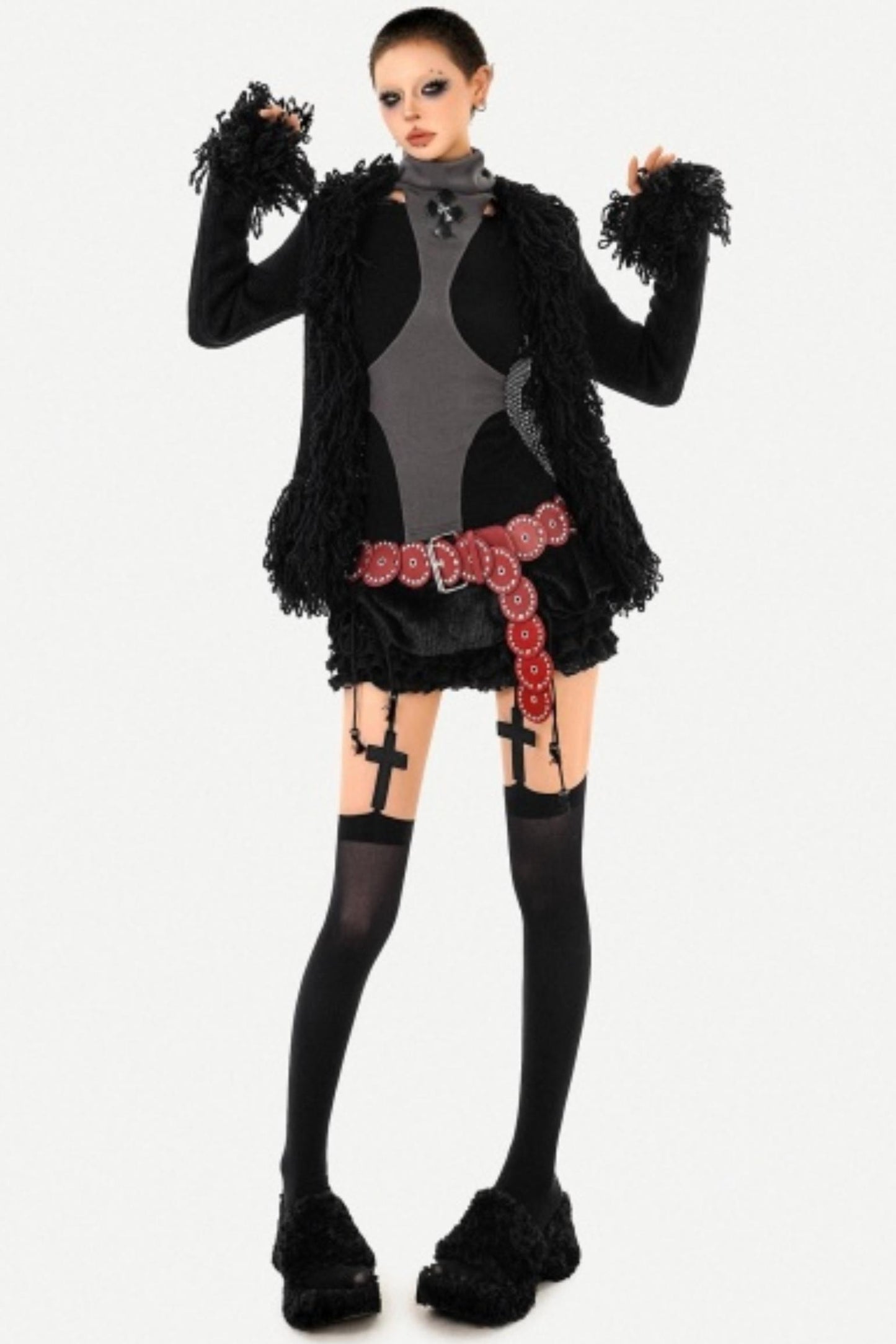 Black Asymmetrical Off-Shoulder Top