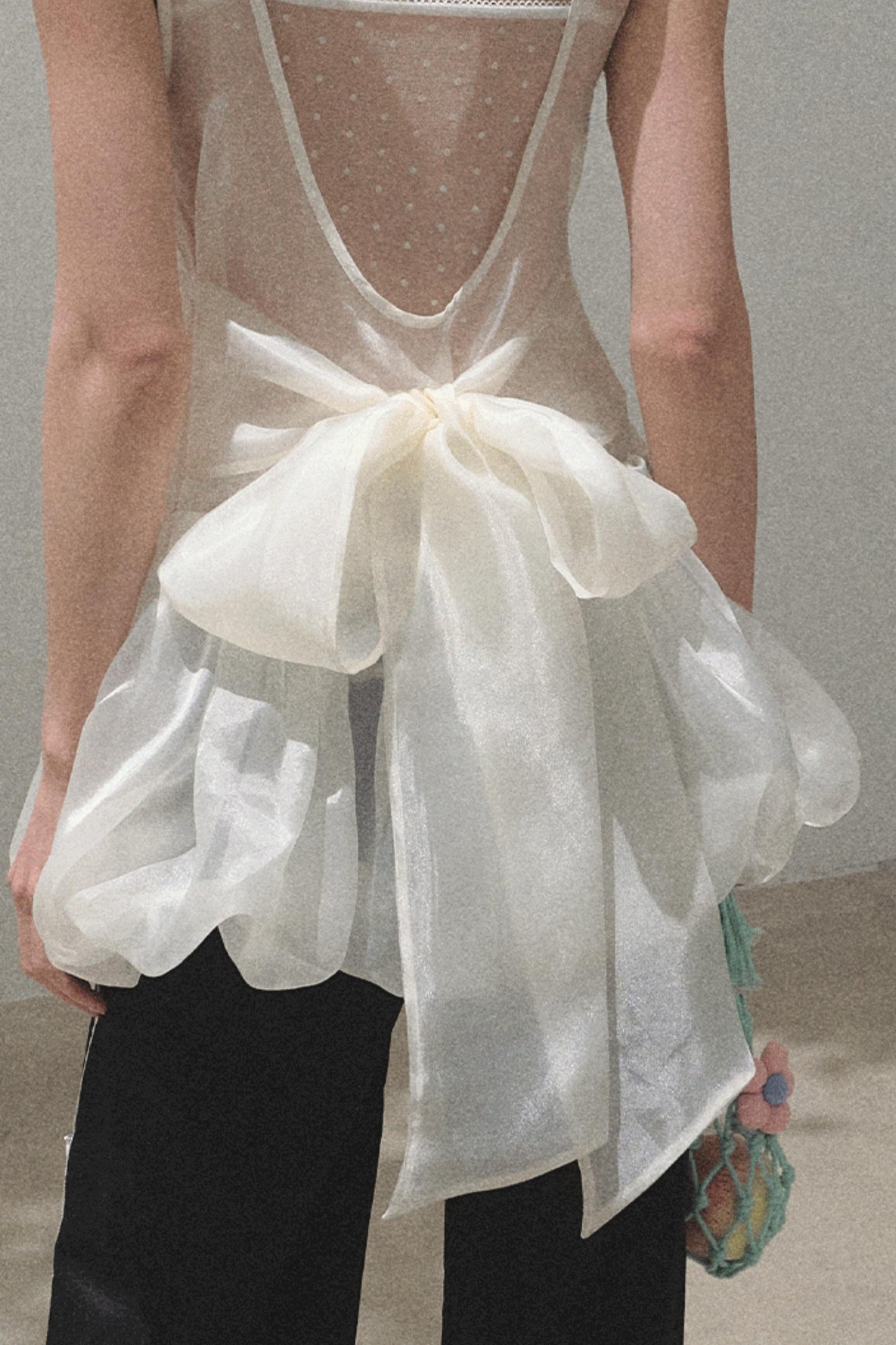 Butterfly Beaded Wrap Top