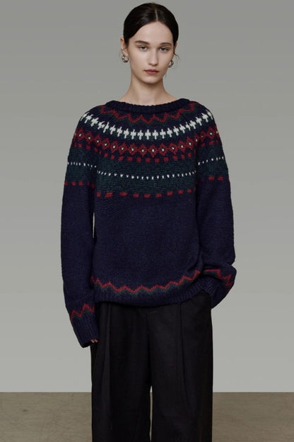 Retro Winter Knit Sweater