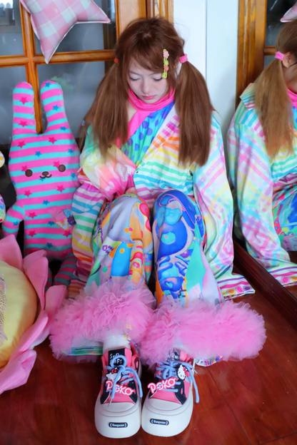 Soda Kitty Y2K Wide-Leg Pants