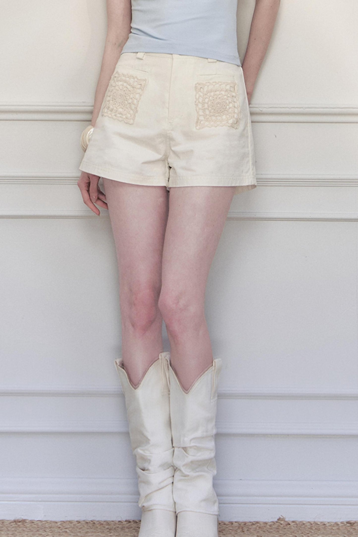 Rosebud High-Waist Shorts