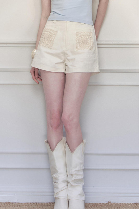 Rosebud High-Waist Shorts