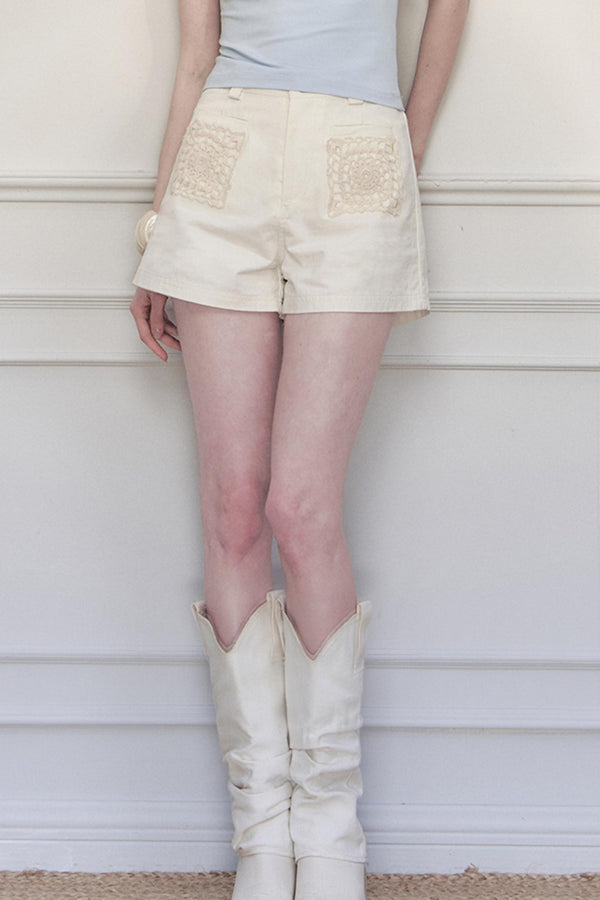 Rosebud High-Waist Shorts