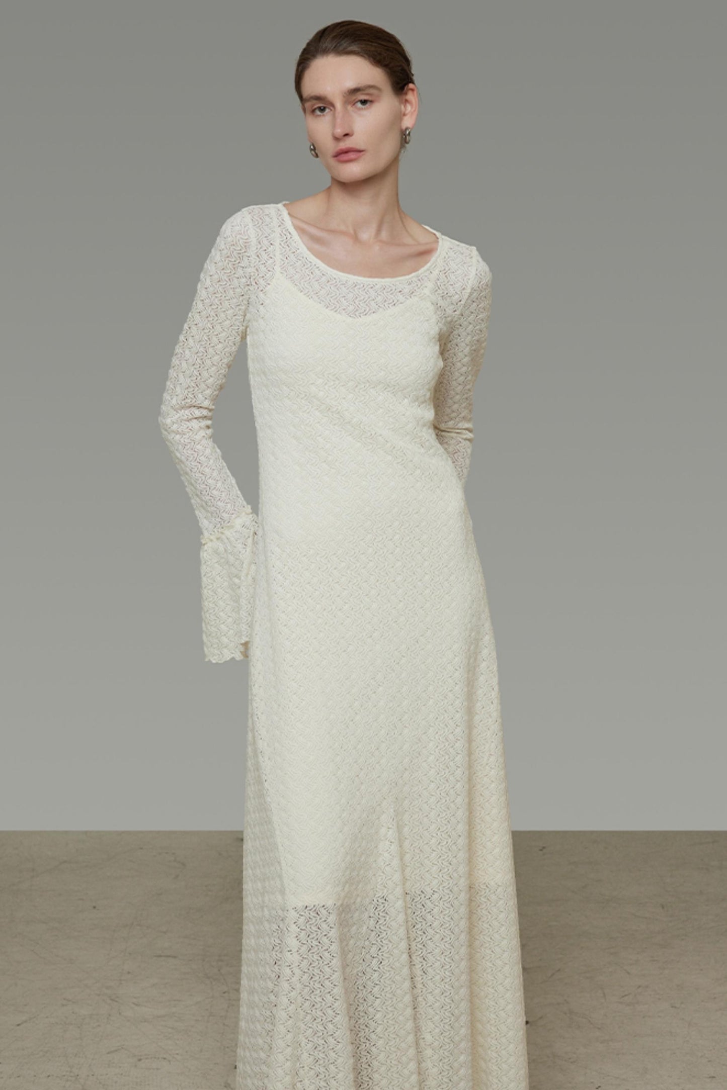 French Flared Cutout Dress