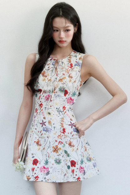 Pastoral Floral Cotton Dress