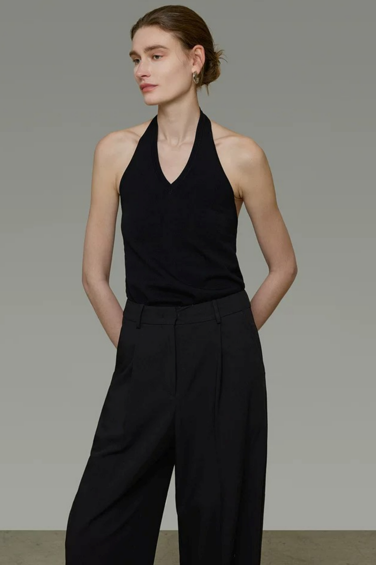 Unspoken Black Backless Camisole