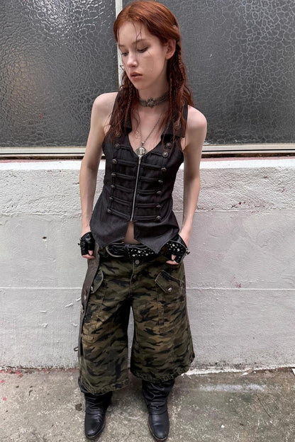 Camouflage Flare Pants