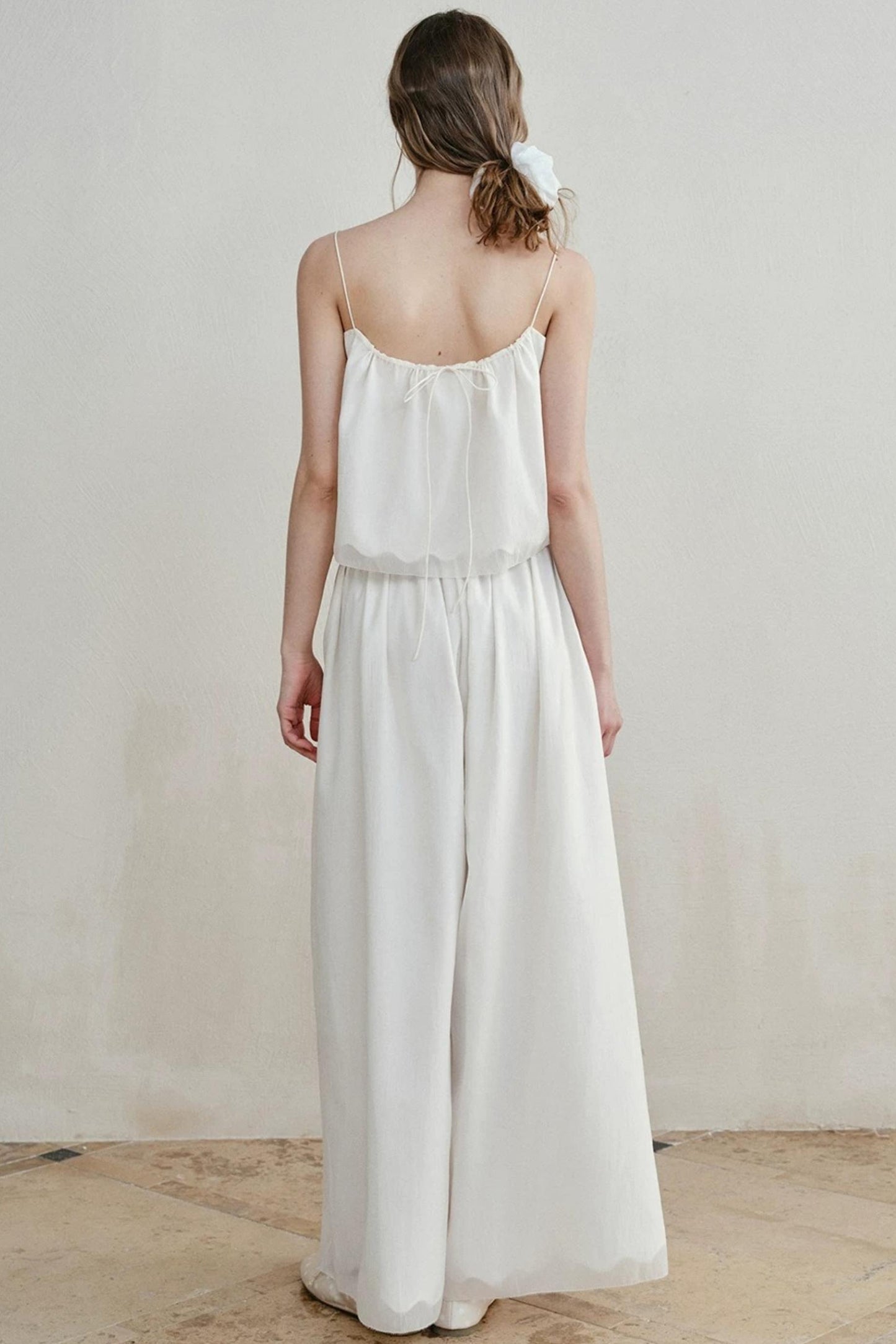 Lily of the Valley Embroidered Camisole Set-Up