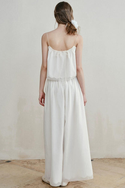 Lily of the Valley Embroidered Camisole Set-Up
