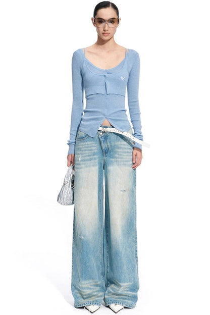 Bern Wool Blend Knit Cardigan