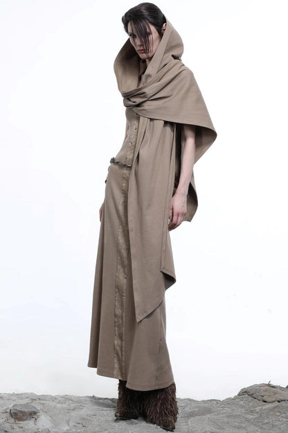 Patchwork Slim Slip Dress