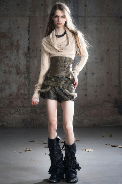 Polished Leather Boot Cover