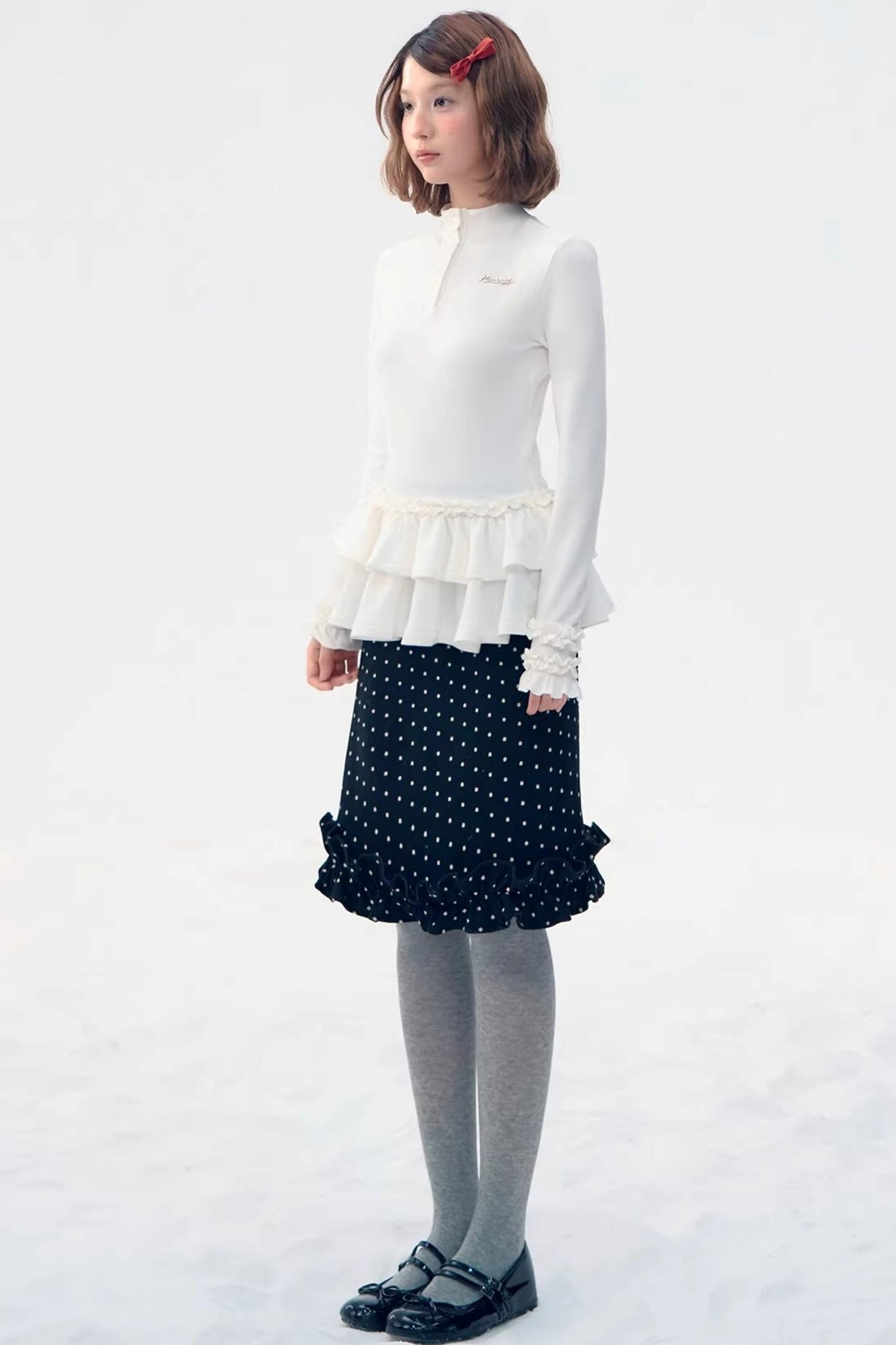 Retro Plaid Lace Skirt