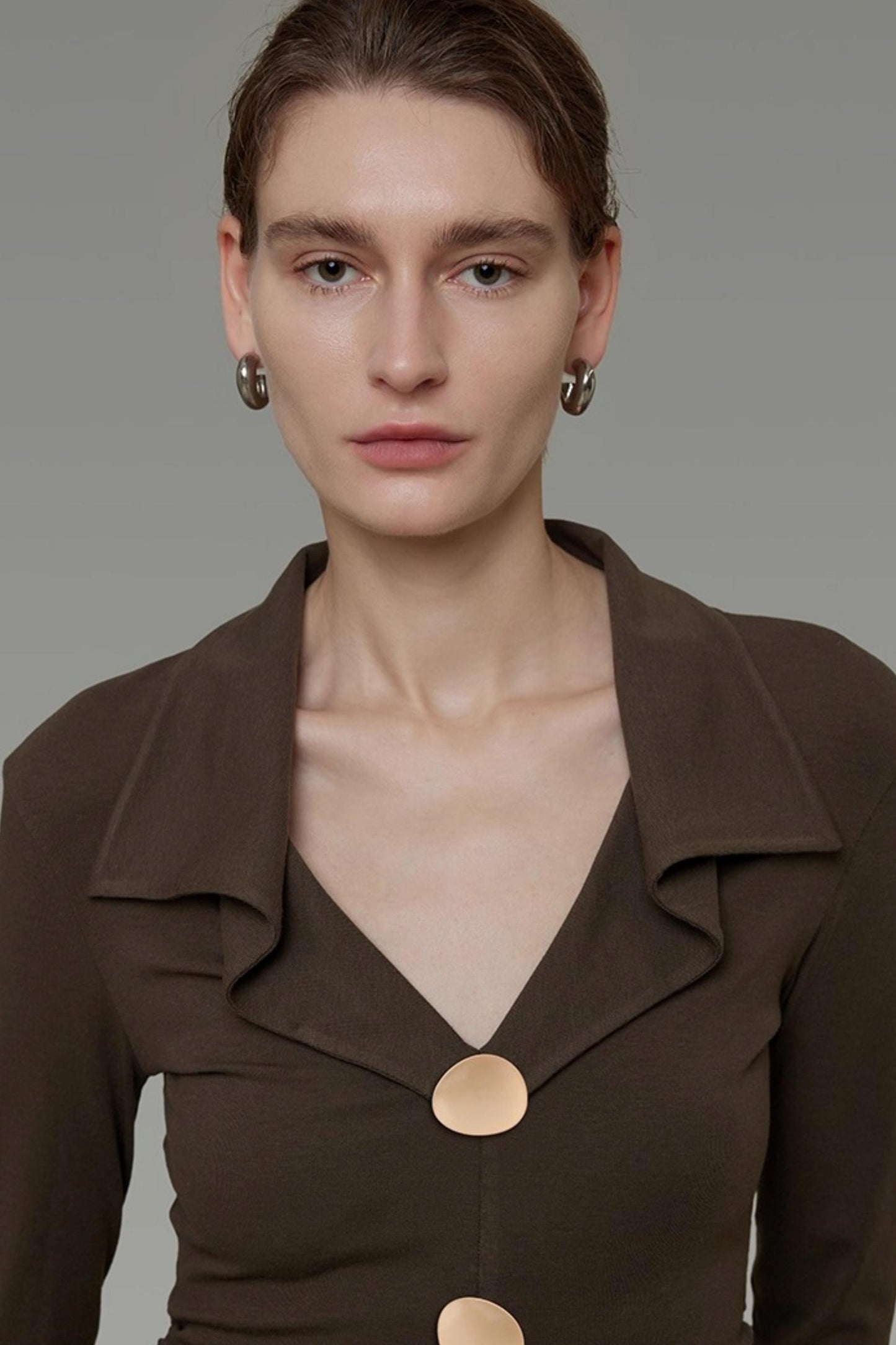 Waist Slimming V-Neck Knitted Sweater