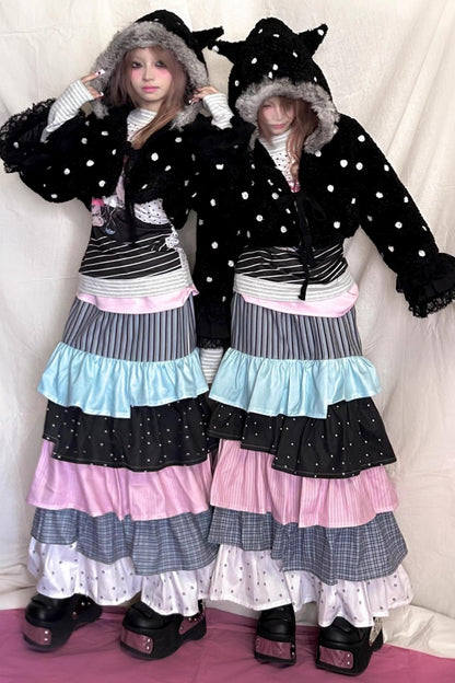 Original Design Cat Ear Plush Short Coat