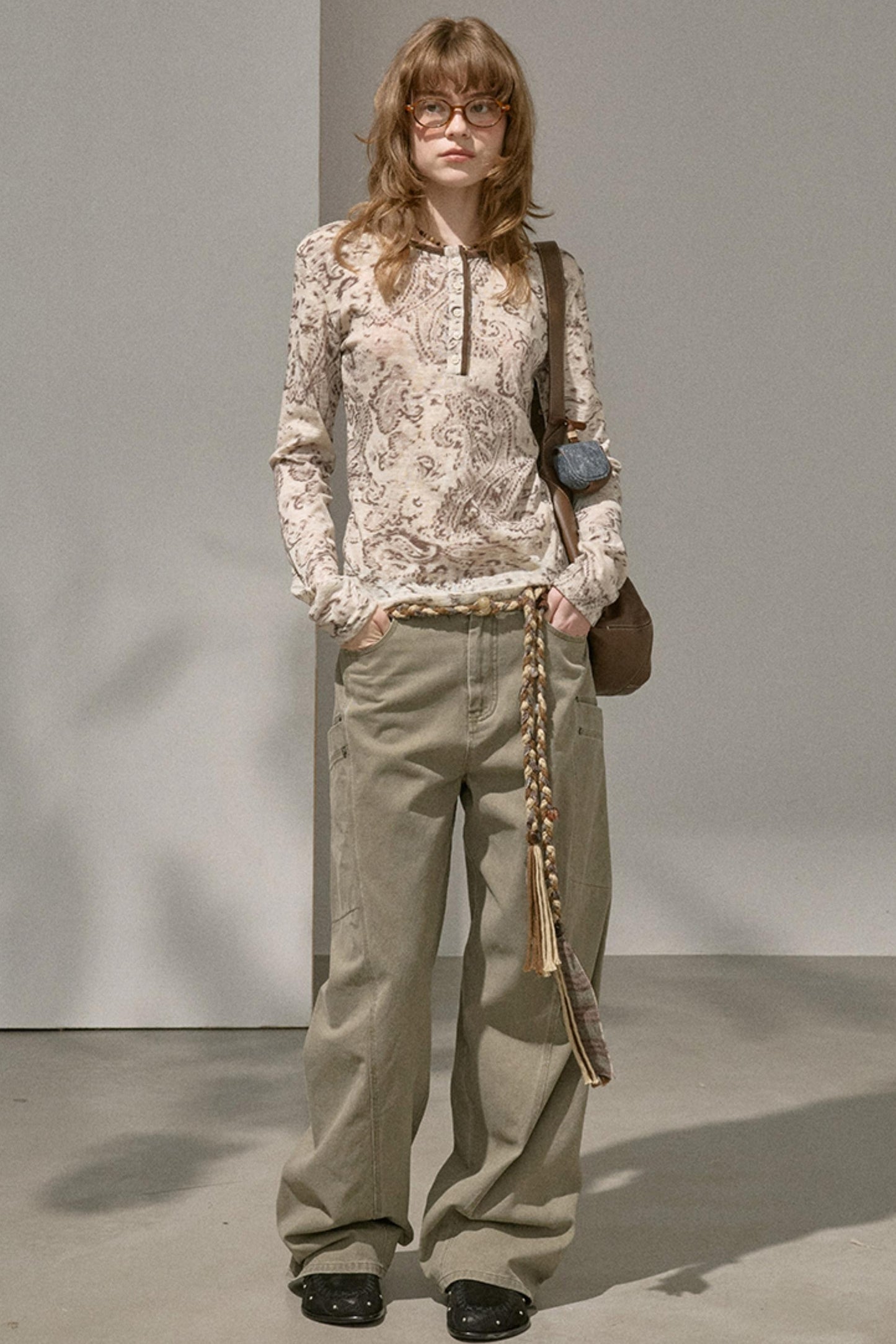 Slim Flower Knitted Top