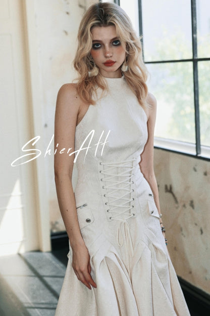 Stand-Up Collar Dress