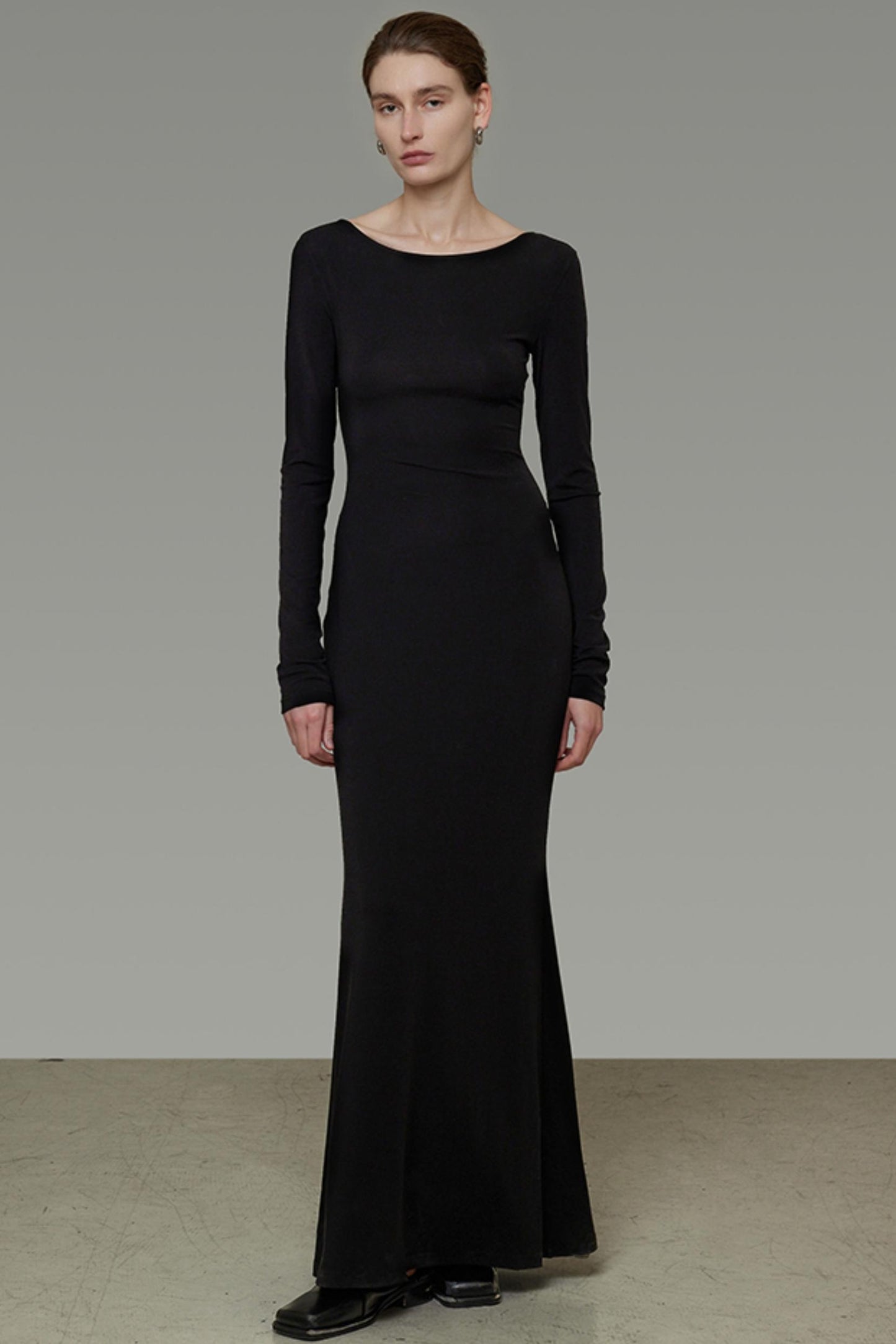 Black Slim Long Dress