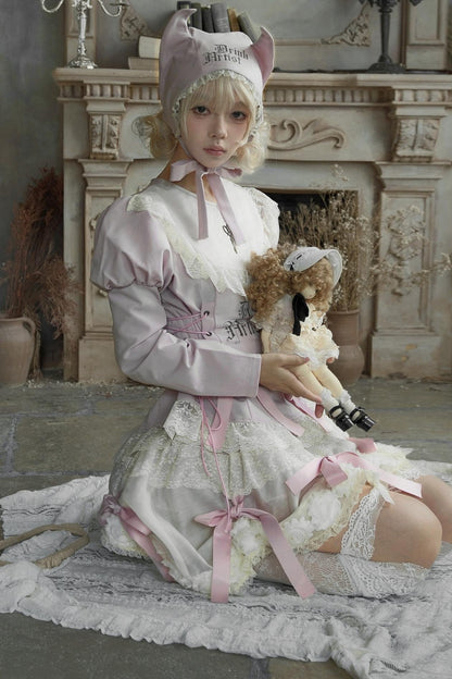 Pink Lace Swing Shirt Set-Up