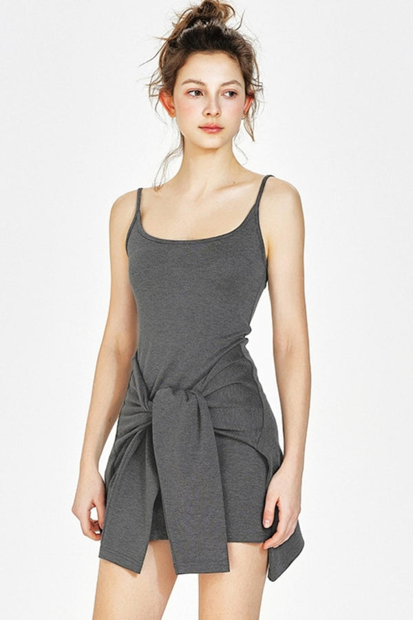 Retro Sheer Halter Dress Set-Up