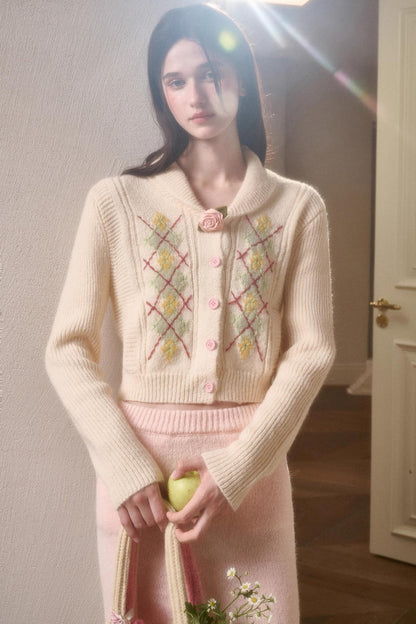 Galaxy Wool Knit Jacket Set-Up