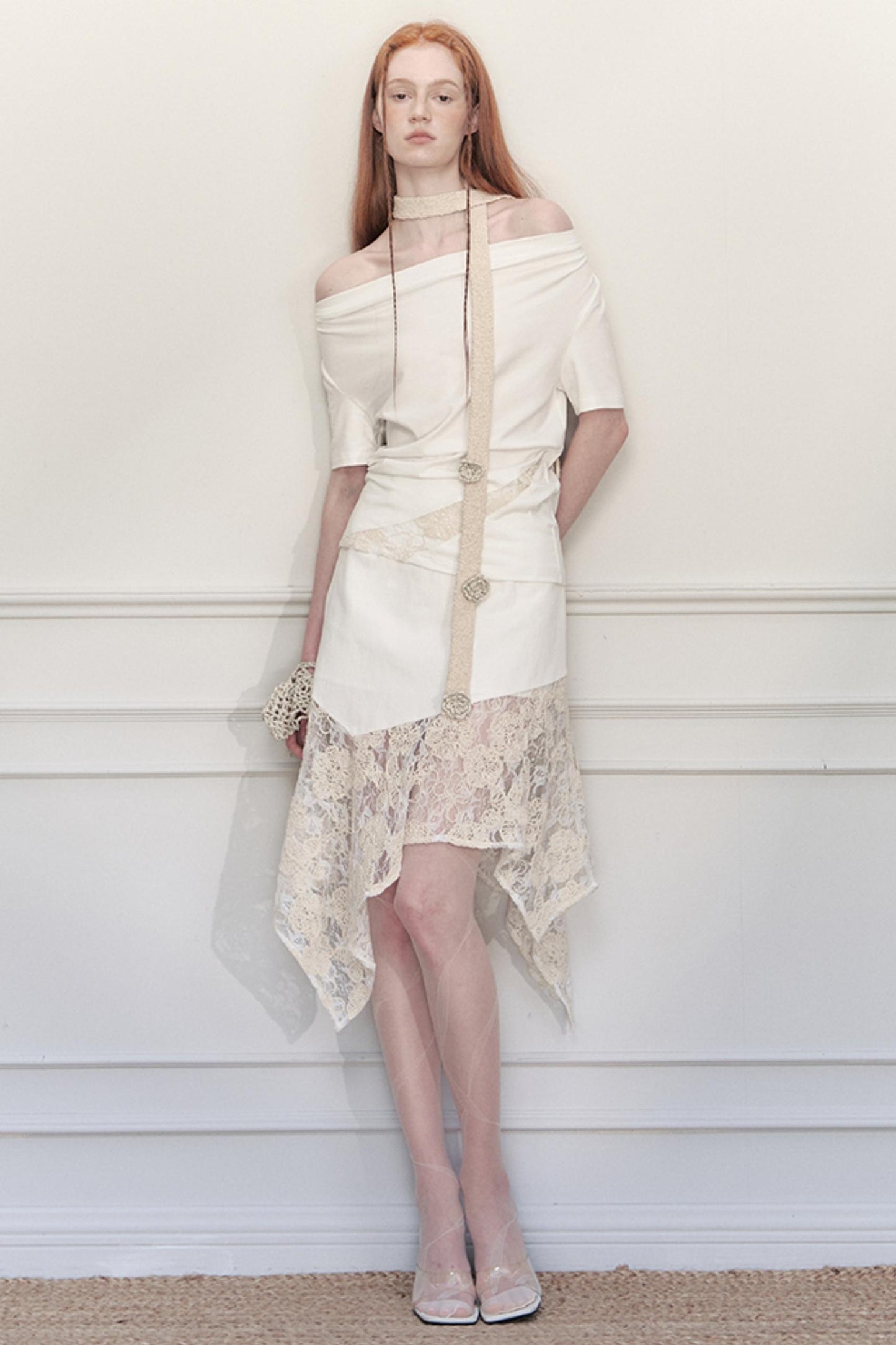 Asymmetrical Lace Top