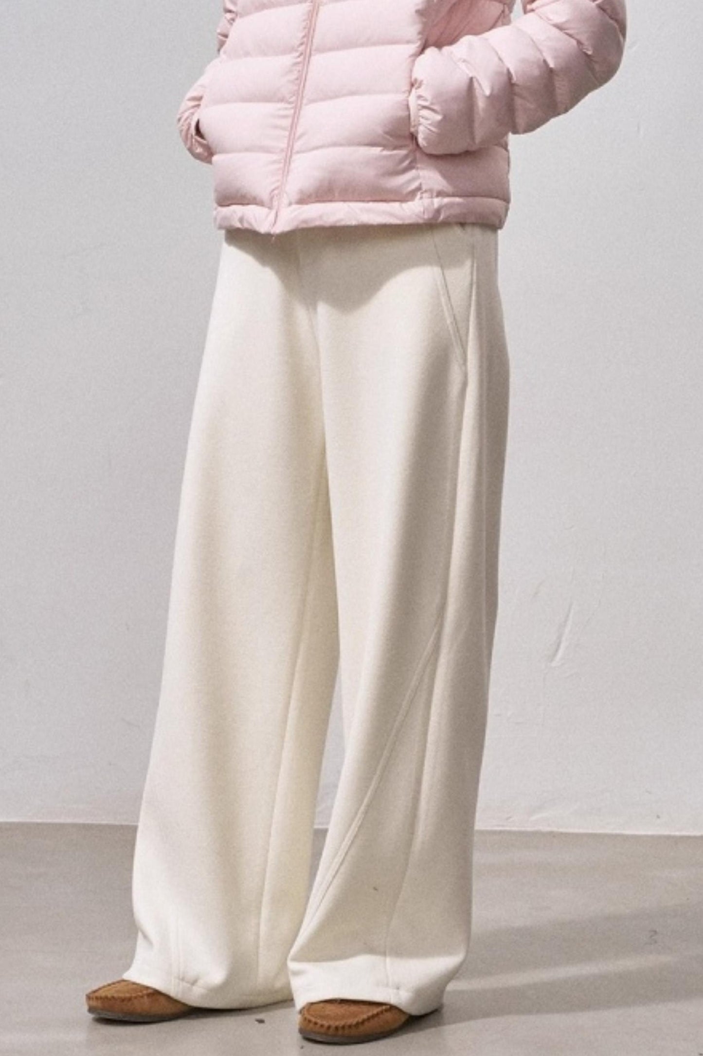 Wool Blend Scimitar Pants
