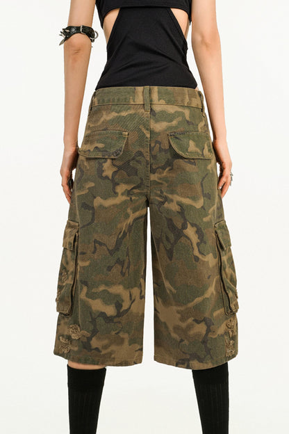 Vintage Camouflage Seven Pants