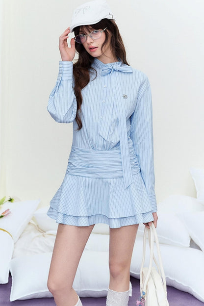 Spring Lace-Up Dress