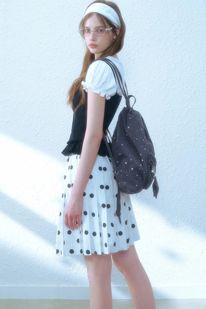 Silver Stars Drawstring Backpack