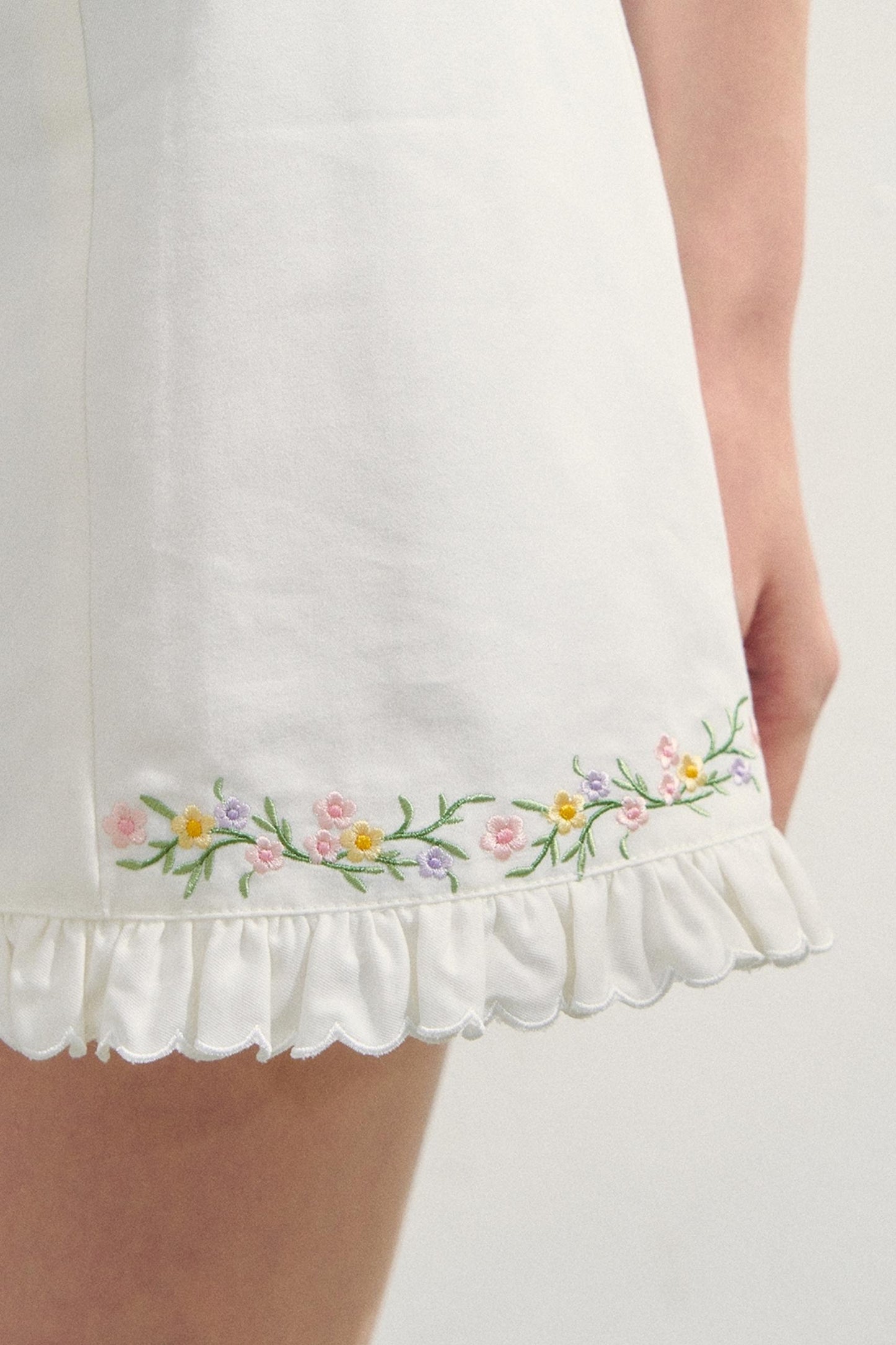 Floral Embroidered Summer Dress