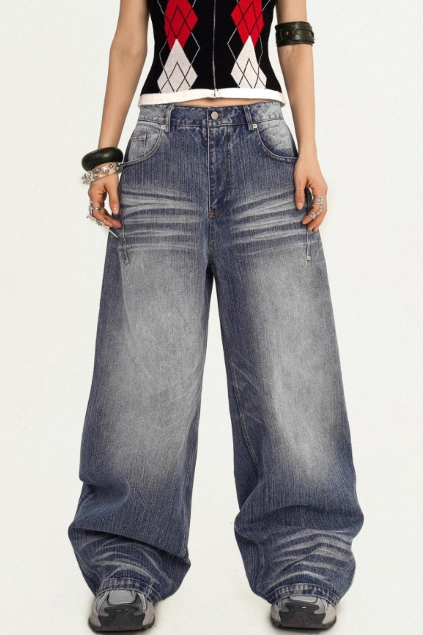 American Vintage Denim Wide-leg Pants