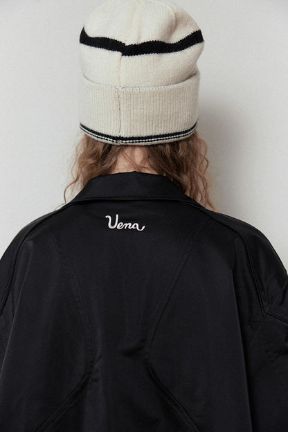 Uena Black Cotton Jacket