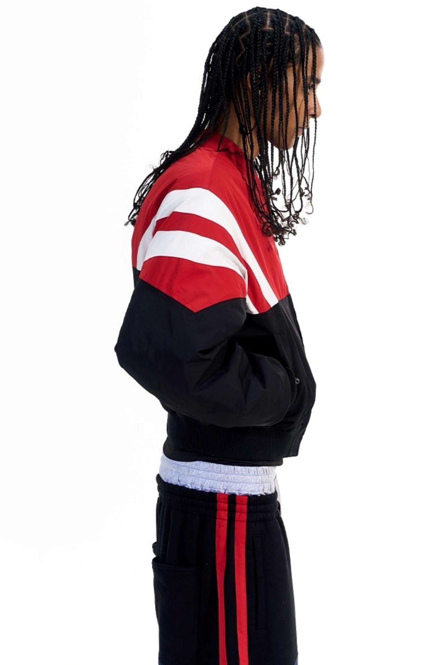 Contrast Cotton Bomber Jacket