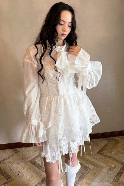 Fairy Tale Jacquard Puff Shirt