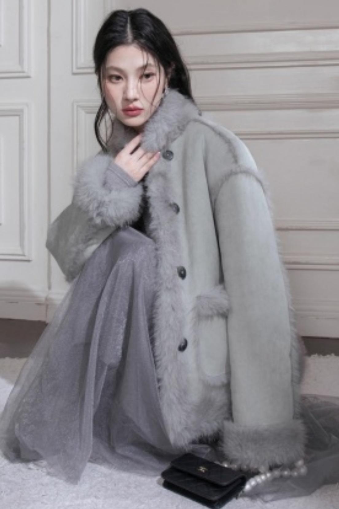 Frost Gray Blue Reversible Jacket