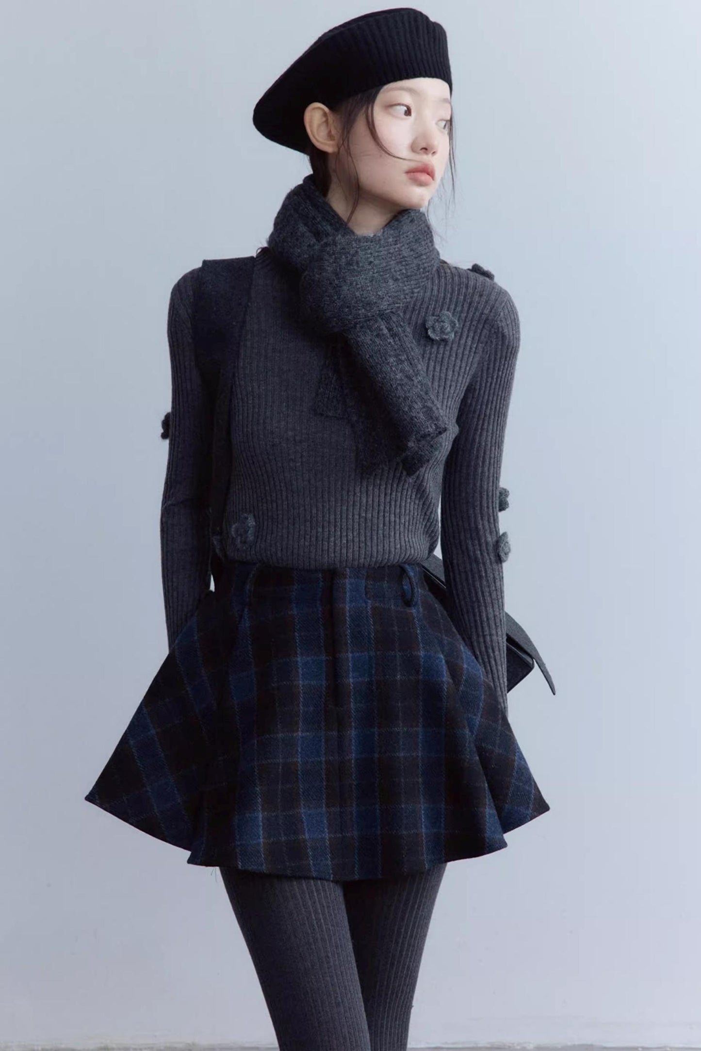 Handmade Crochet Knitted Beret